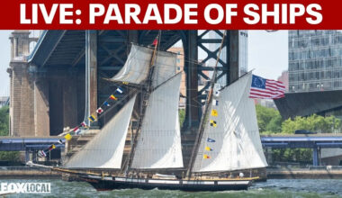WATCH: NYC July 4th Parade of Ships in Hudson River for America250