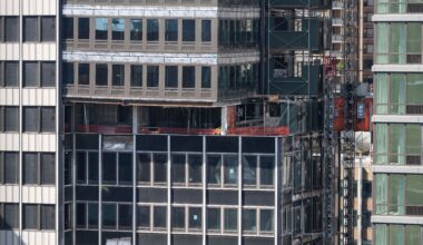 A buckled support beam is seen inside 235 East 42nd Street, Wednesday, July 8, 2026, in New York. (AP Photo/Yuki Iwamura)