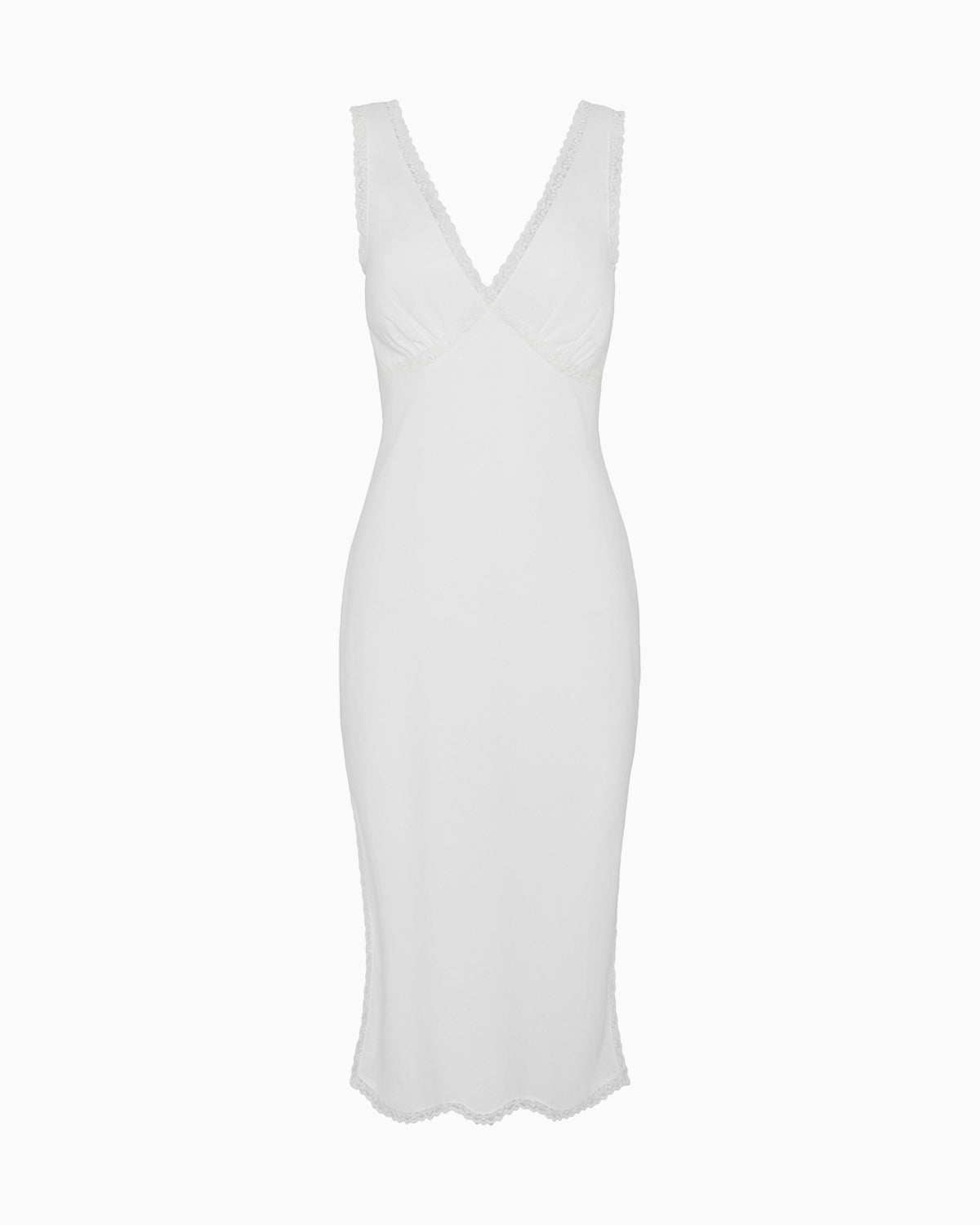 The Iris Slip: White Cotton Voile