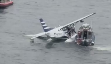 Small plane makes hard landing into New York’s East River, officials say