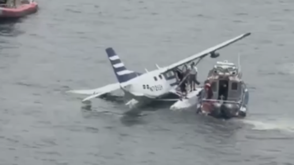 Small plane makes hard landing into New York’s East River, officials say