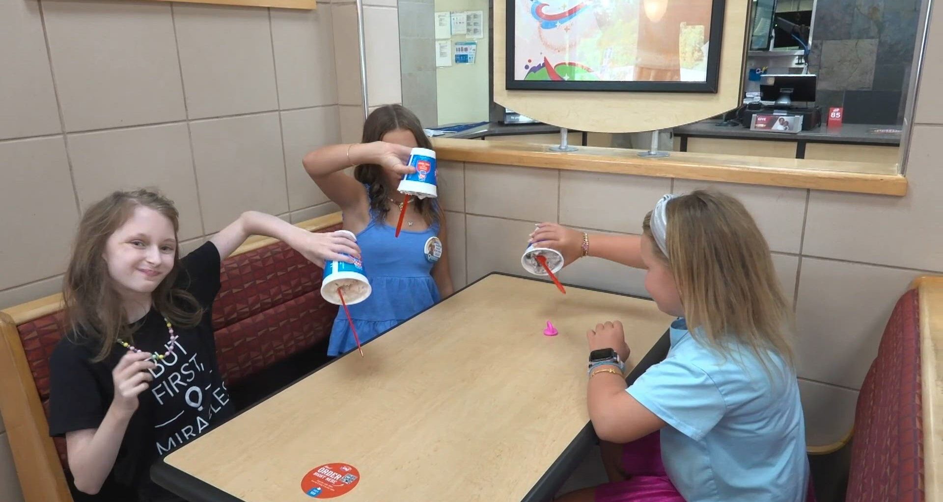 Miracle kid Lilli, Dairy Queen worker Maddie Fernandez inspire through Dairy Queen's Miracle Treat Day