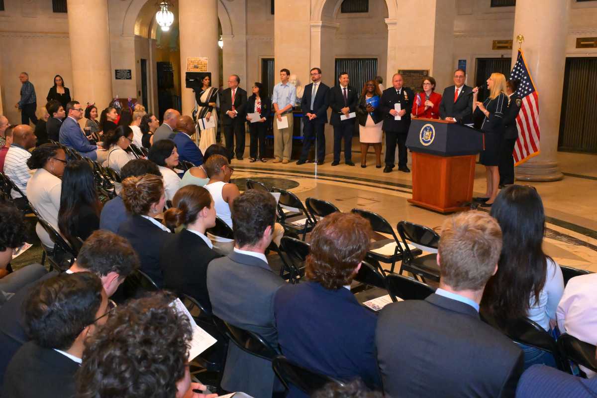 PHOTOS: New York County Court hosts recitation of Declaration of Independence 250 years after state officially approved it