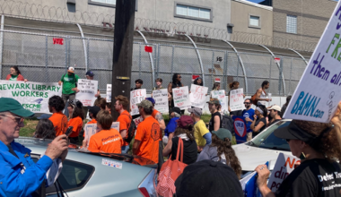 Labor Unions Rally at Delaney Hall