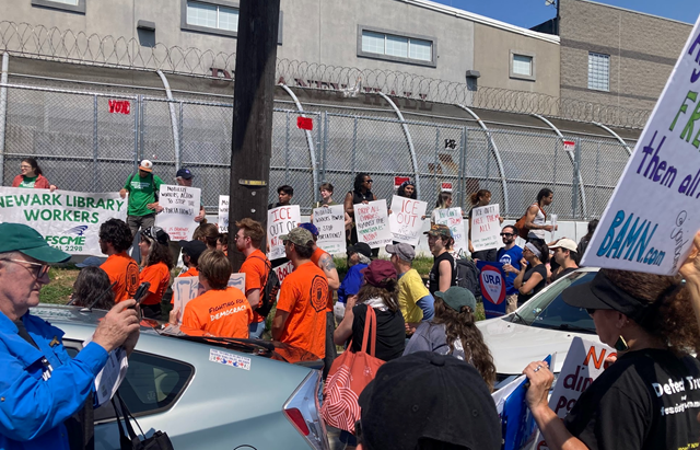 Labor Unions Rally at Delaney Hall