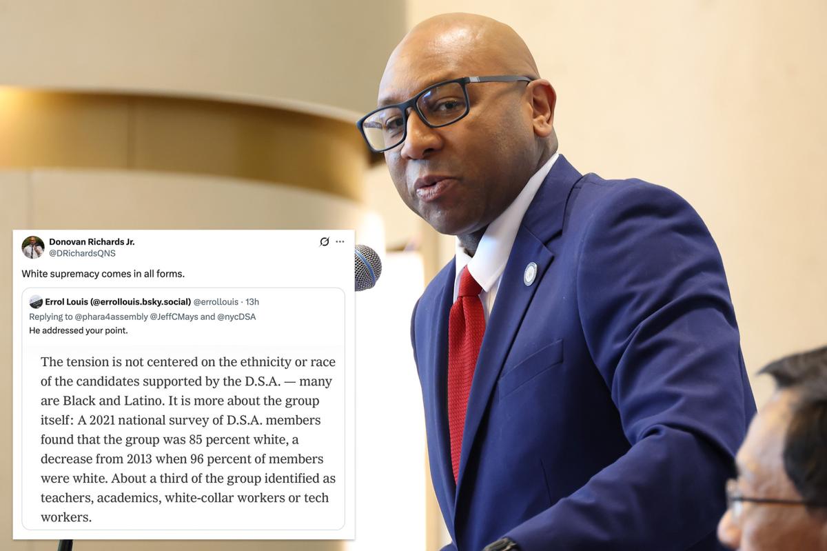 Black NYC politician slams DSA as 'white supremacy' as growing Dem feud spills onto social media