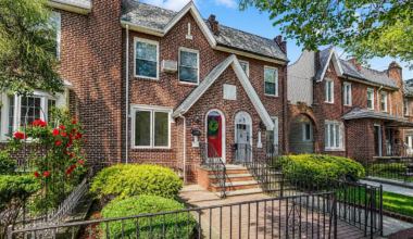brick row of houses