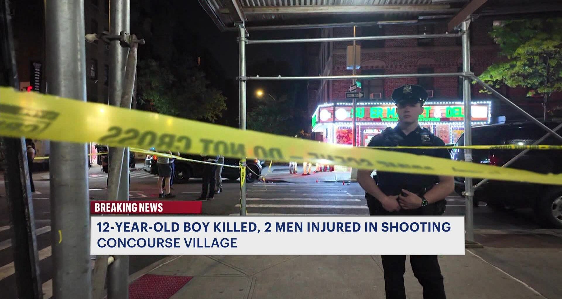 News 12 | Connecticut | 12 Year Old Boy Killed 2 Men Injured In Bronx Shooting