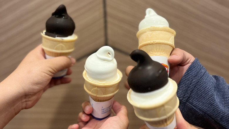 Ice cream cones at Dairy Queen