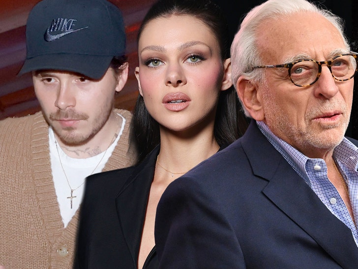 brookyln beckham, nicola peltz, and Nelson peltz getty