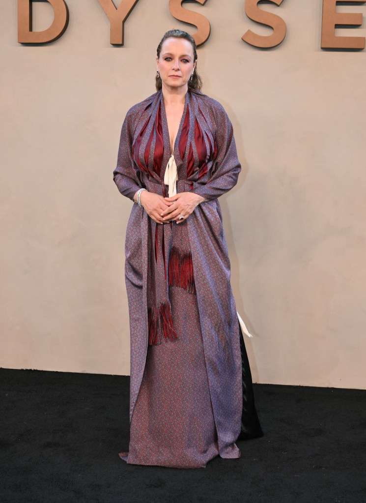 Samantha Morton at the New York premiere of "The Odyssey"