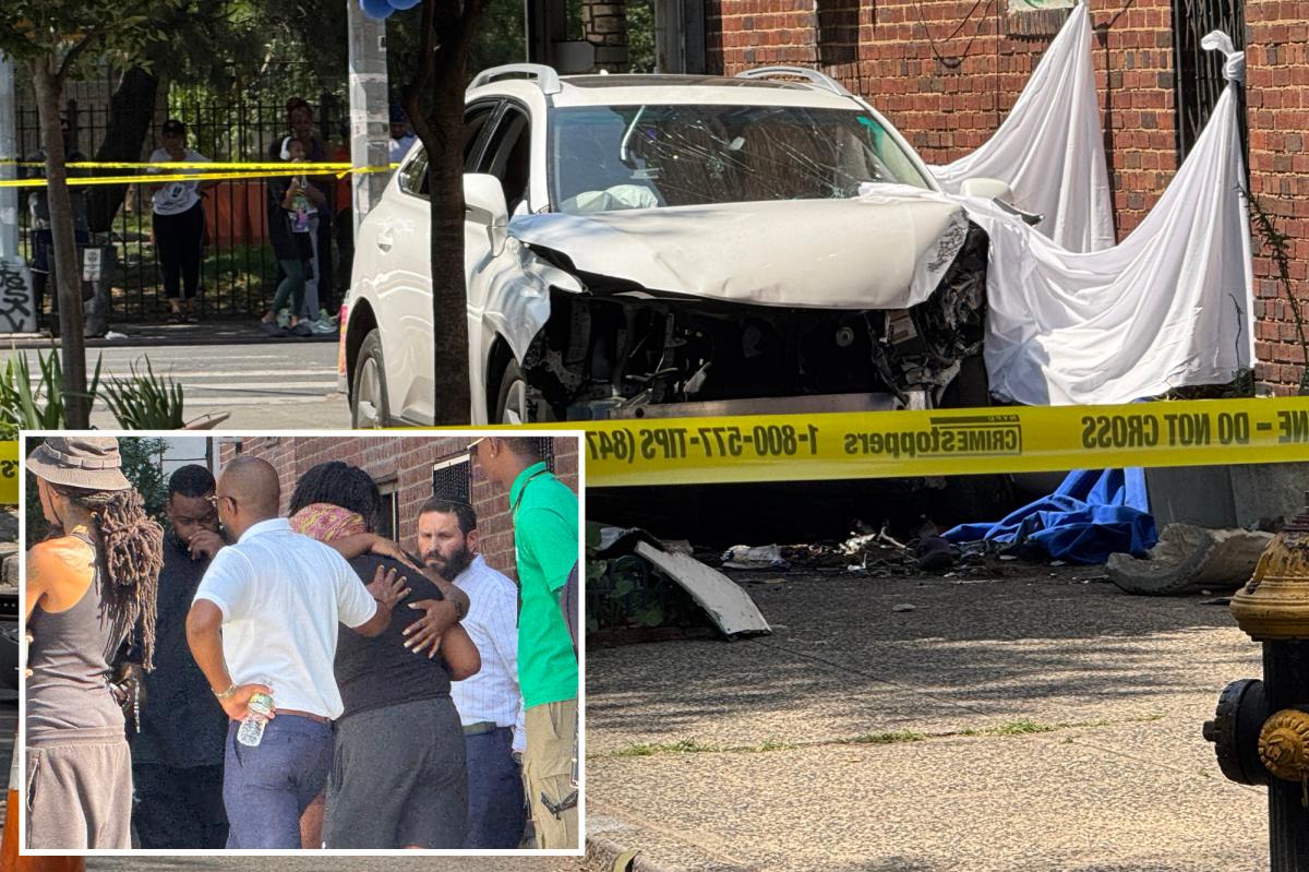 Woman, 80, killed after driver plows Lexus down Brooklyn sidewalk