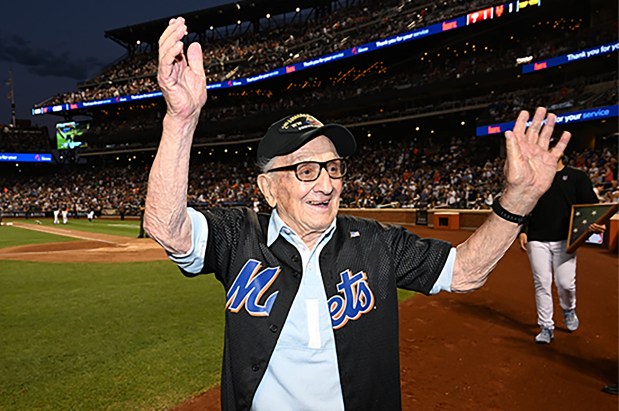 Joseph Finamore, Sr. was honored by the New York Mets in 2022. (New York Mets / MLB)