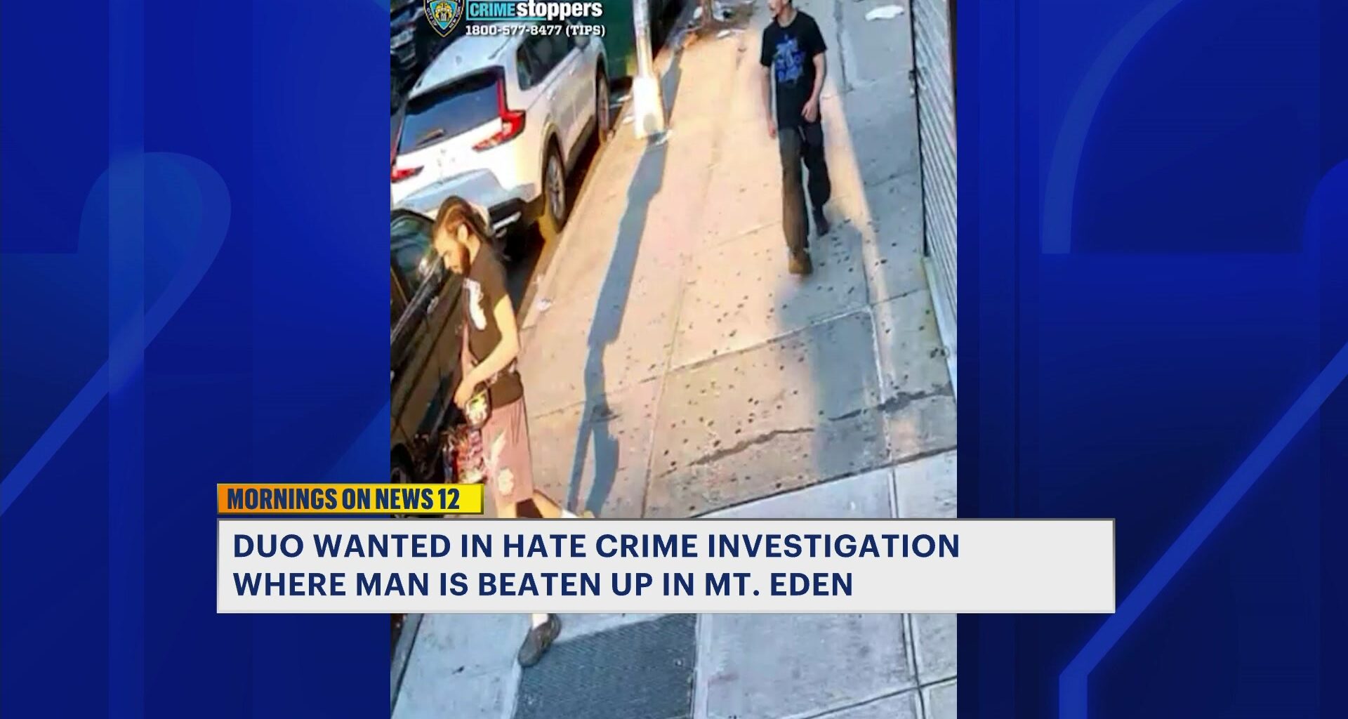 News 12 | Bronx | 2 Men Wanted For Hate Crime Assault In Mount Eden