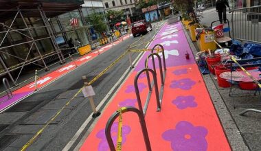 Downtown Brooklyn's sidewalks have turned into a giant public art gallery