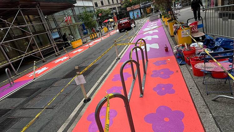 Downtown Brooklyn's sidewalks have turned into a giant public art gallery