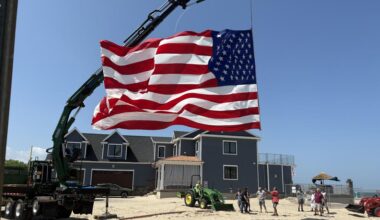 Giant flags unfurled in Western New York for America 250