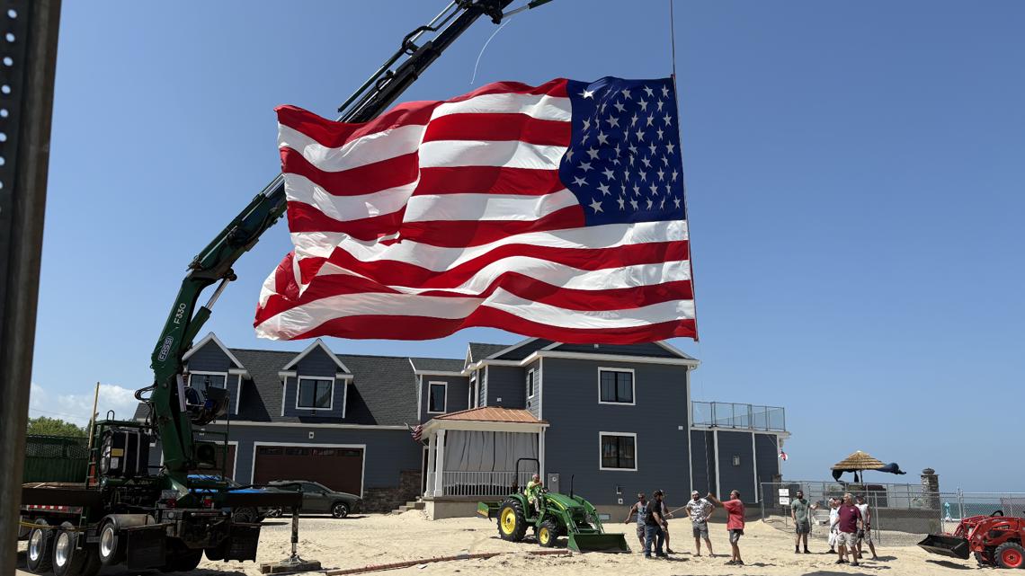 Giant flags unfurled in Western New York for America 250