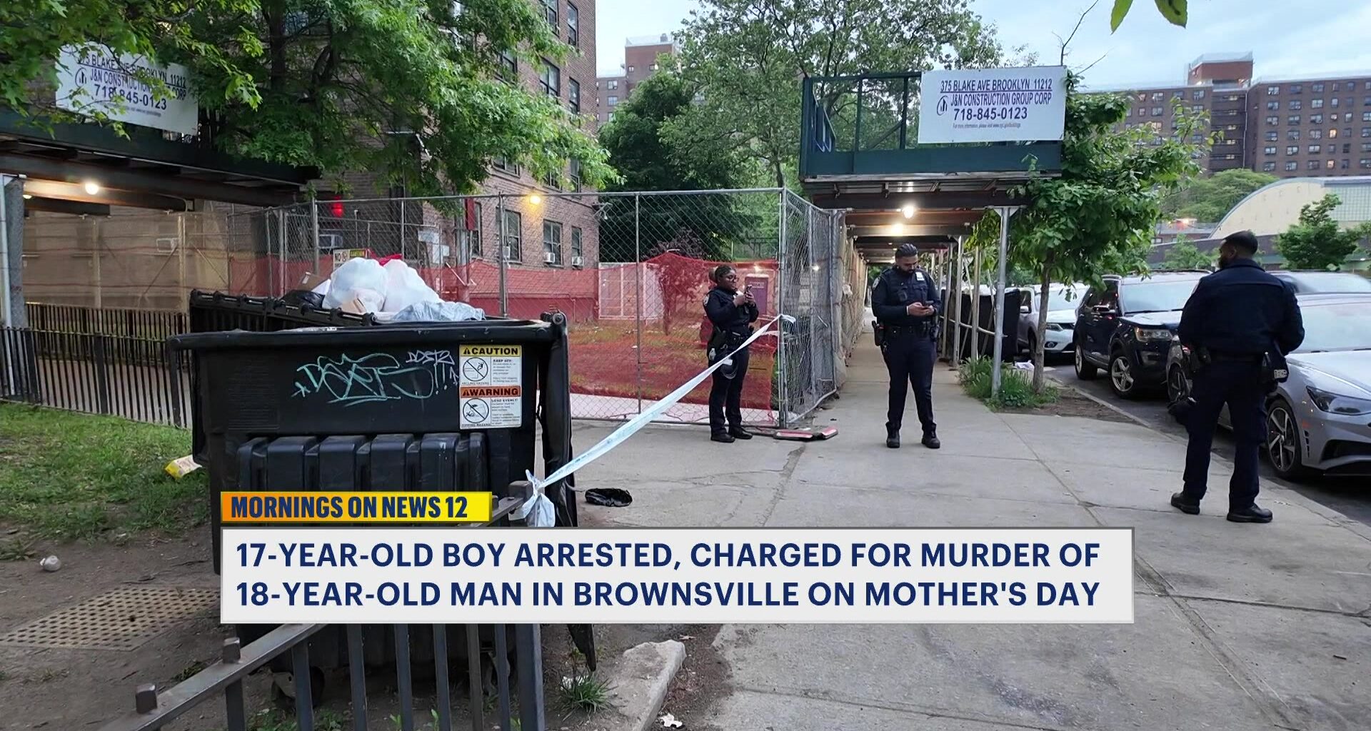 News 12 | Brooklyn | Teen Arrested For Fatal Mothers Day Shooting In Brownsville