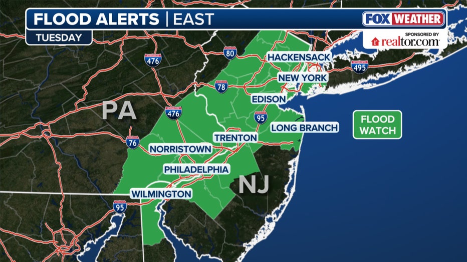 Tuesday flood alerts (FOX Weather)