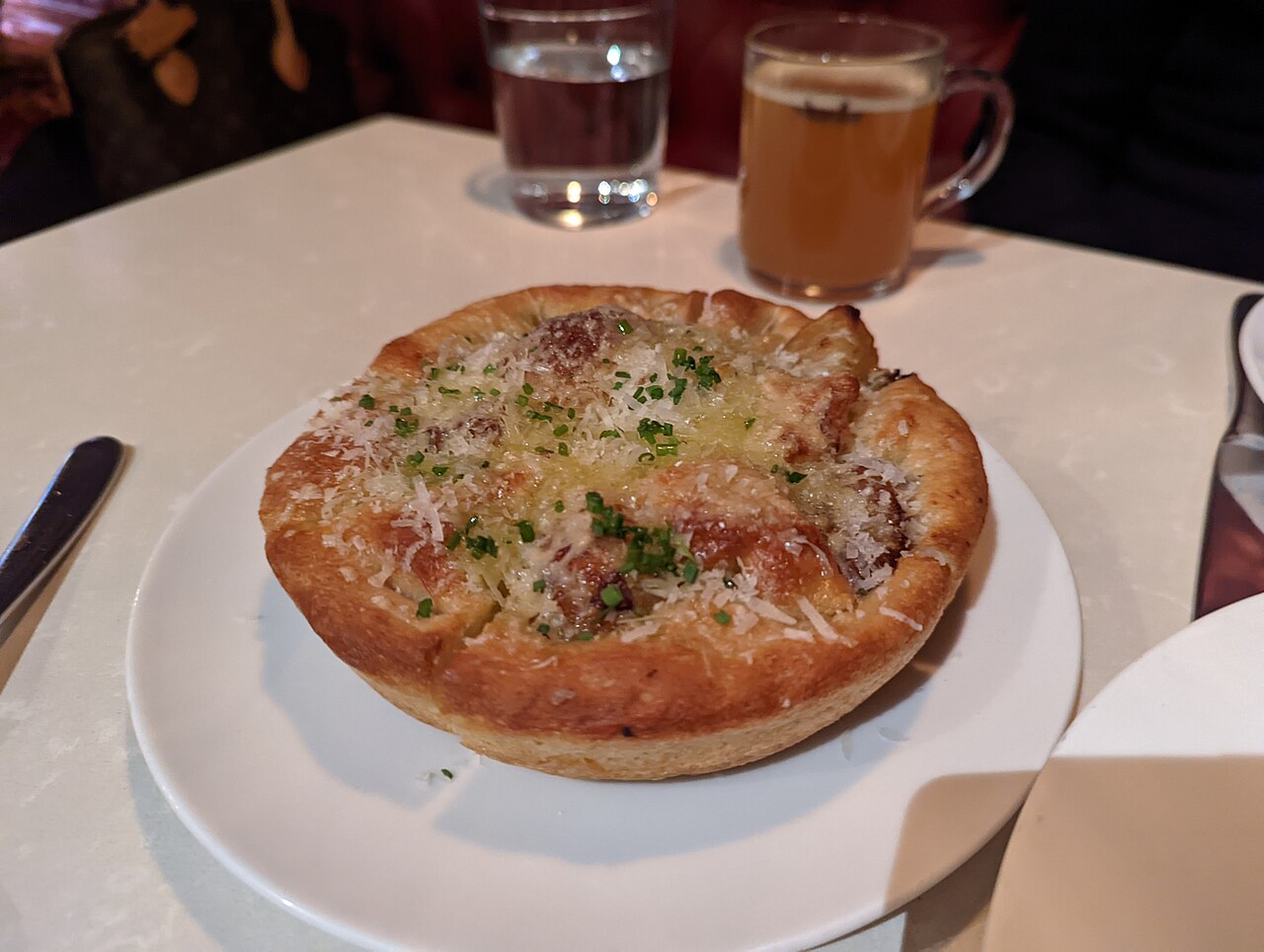 Fresh-baked focaccia