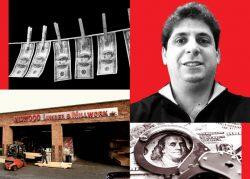 David Motovich and his lumber yard at 1169 Coney Island Avenue in Brooklyn (LinkedIn, Google Maps, iStock)