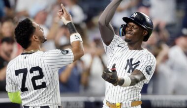 Jazz Chisholm Jr. hits tiebreaking homer in 8th, Yankees beat Dodgers 2-1 to split doubleheader