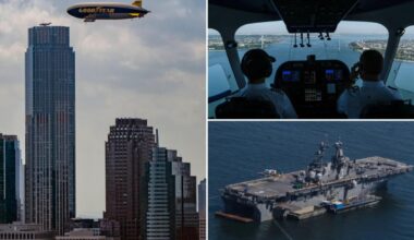 Goodyear Blimp returns to NYC for first time in 50 years