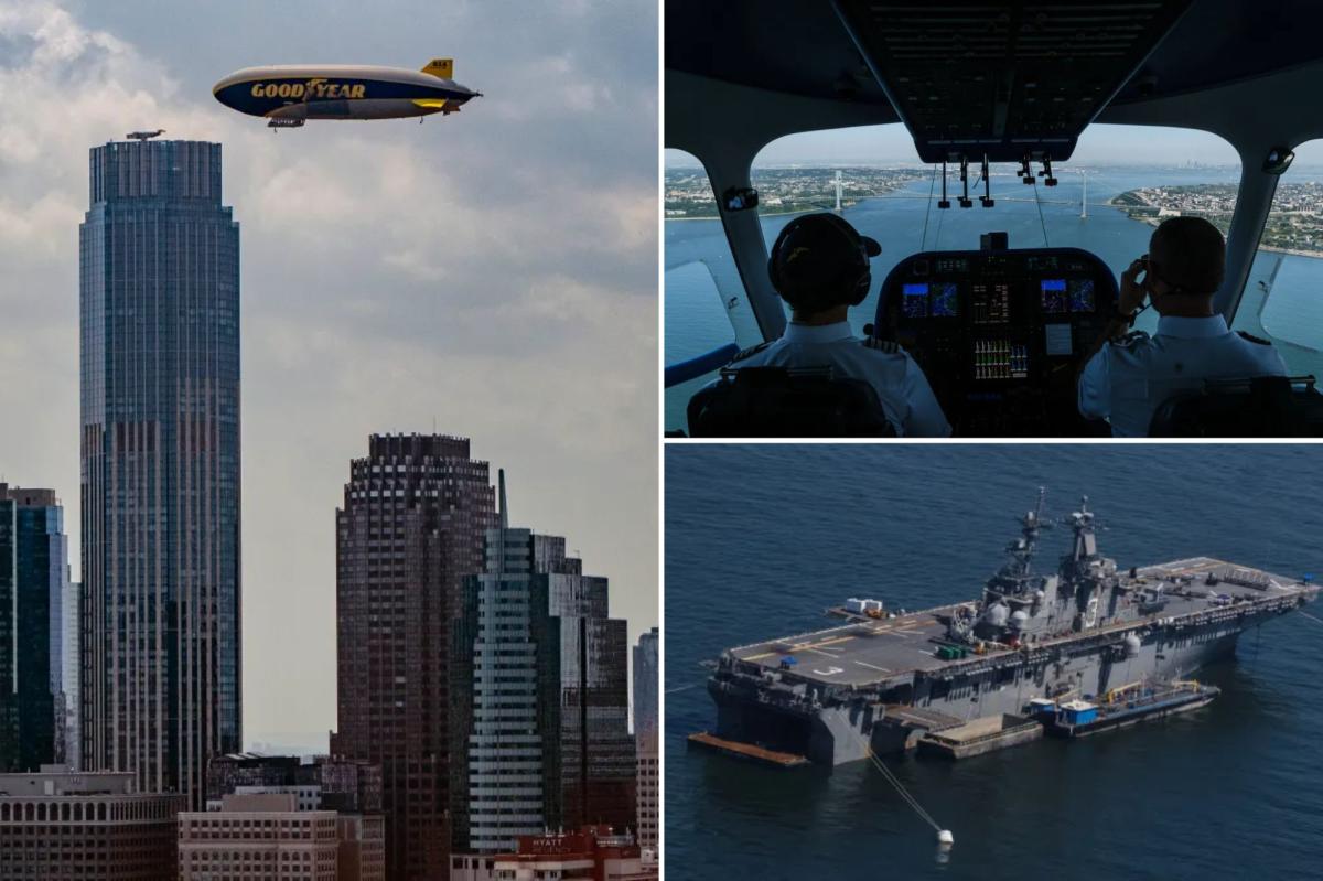 Goodyear Blimp returns to NYC for first time in 50 years