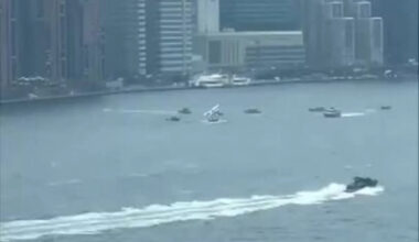 Moment plane carrying 10 crash lands in New York City’s East River