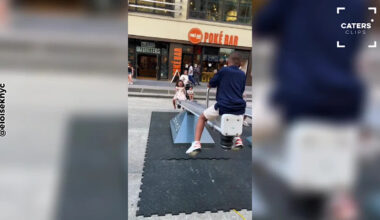 Giant Glowing Seesaws Bring Pure Joy to Kids on Busy NYC Sidewalk