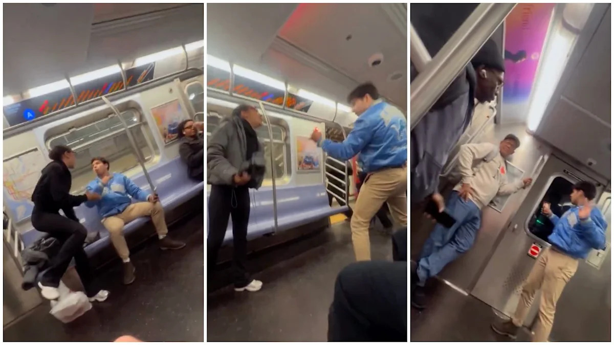 NYC Train Argument Escalates After Woman Knocks Phone From Man’s Hand Twice — ‘Go Ahead, Call the Cops’