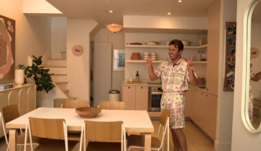 Colorful Open Kitchen in Chelsea Manhattan