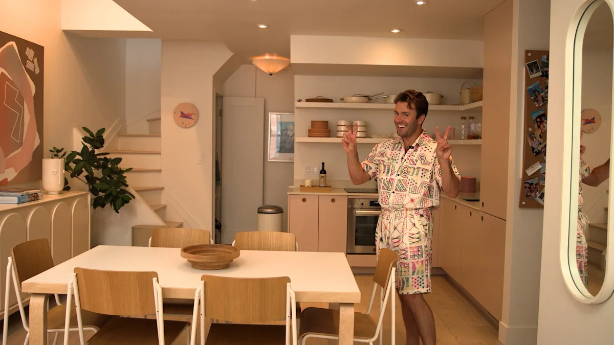 Colorful Open Kitchen in Chelsea Manhattan