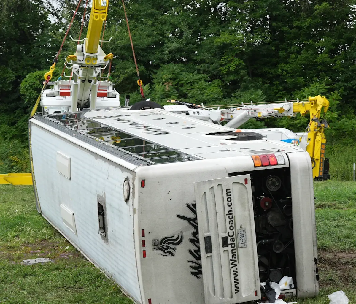 Passenger bus overturns on New York State Thruway. What we know now