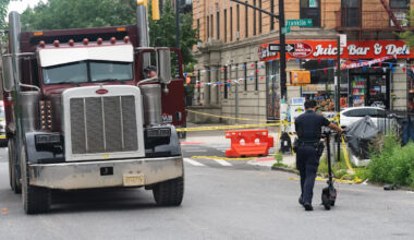 Woman, 45, riding standup e-scooter killed by dump truck in Brooklyn
