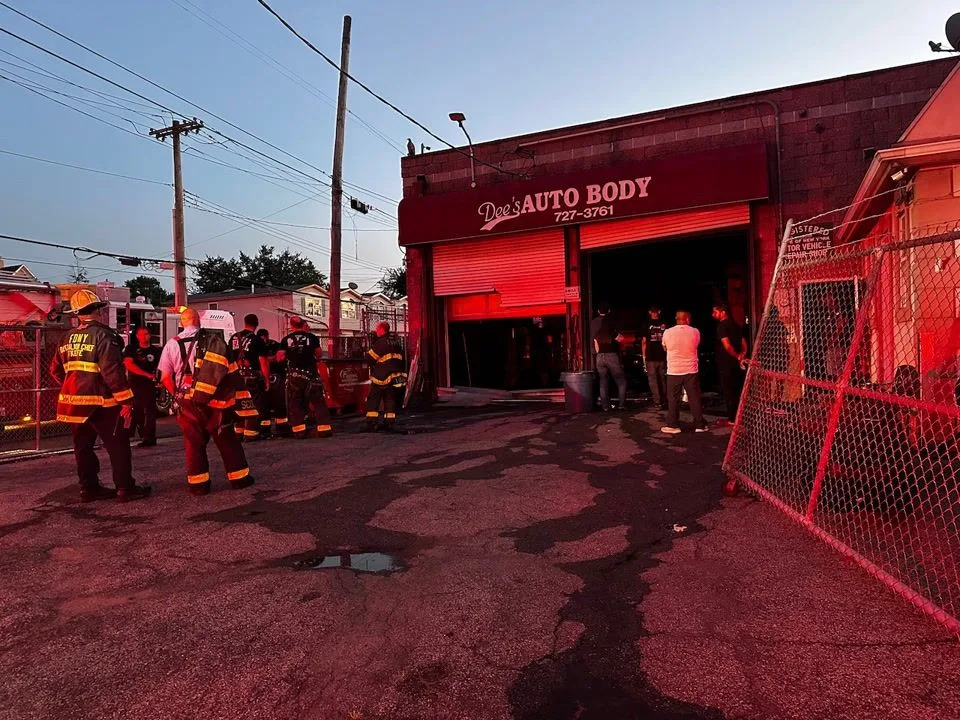 FDNY Responds to Fire at Staten Island Auto Body Shop; No Injuries Reported