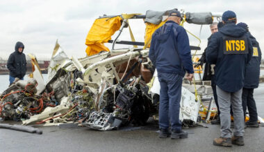 NYC helicopter that crashed and killed 6 last year shows signs of bird strike, NTSB says