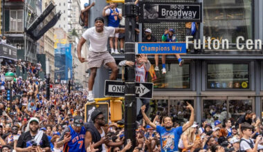 NYC auctioning original ‘Champions Way’ street sign from Knicks parade