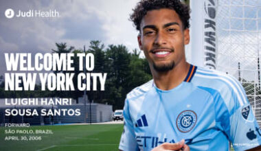 New York City FC Acquires Forward Luighi Hanri Sousa Santos on Loan from SE Palmeiras