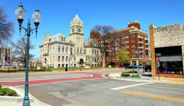 Manhattan is a city in northeastern Kansas in the United States at the junction of the Kansas River and Big Blue River. (iStock-#1125701348 │ Denis Tangney Jr)