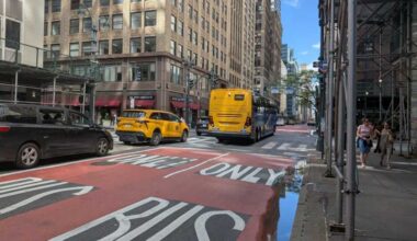 EXCLUSIVE: NYC completes work on Madison Avenue double bus lane, Lexington Avenue offset bus lane conversion