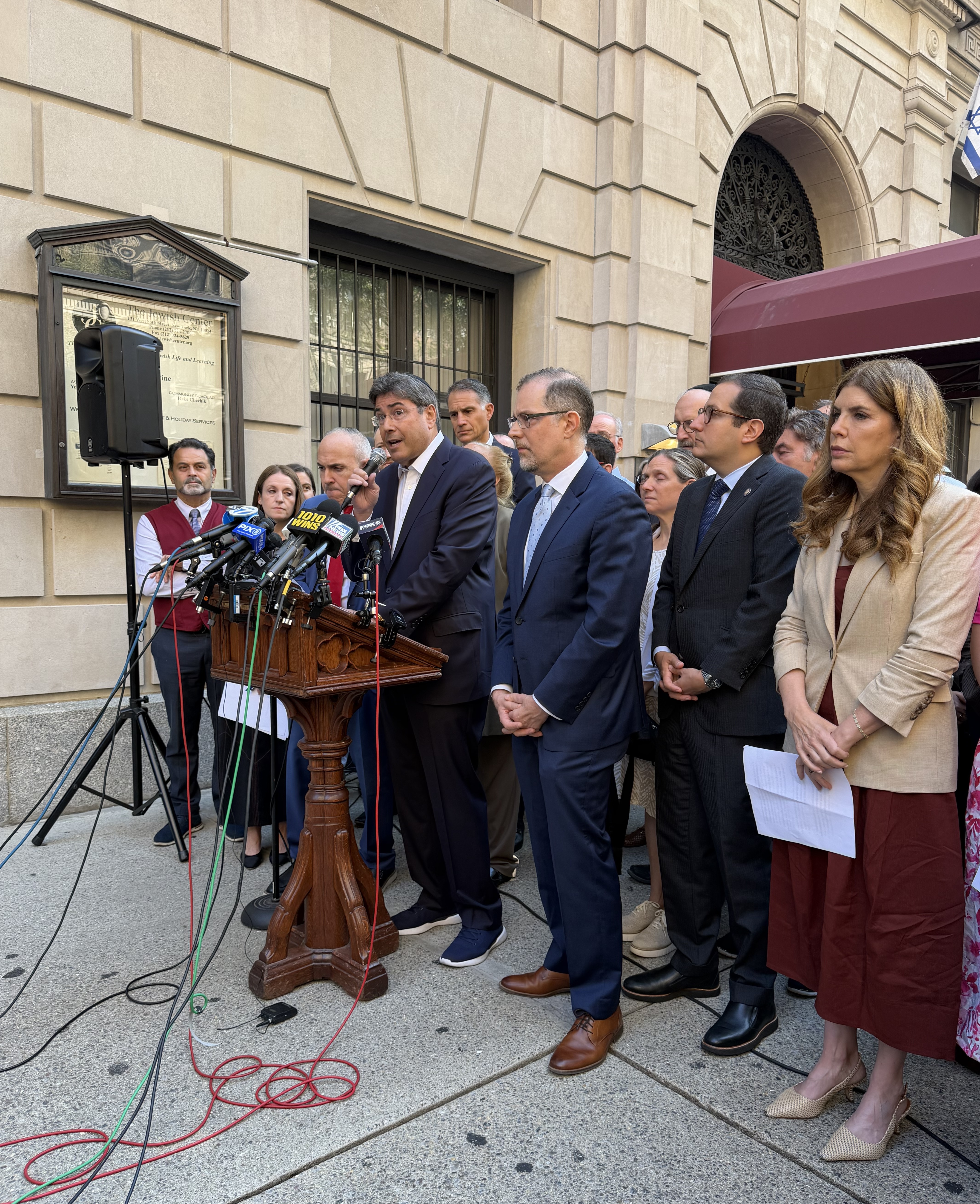Jewish Center presser