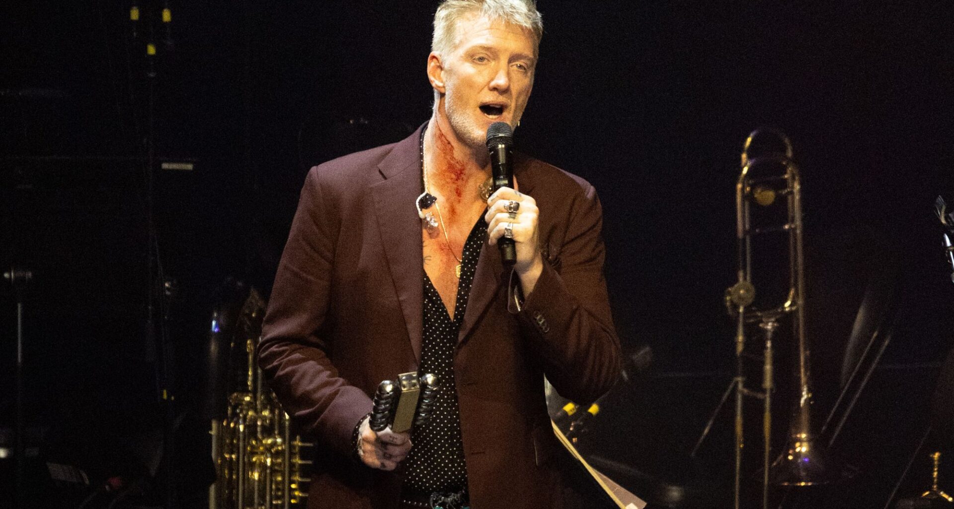 Watch Michael Stipe and Brandi Carlile cover Elvis Presley, as Josh Homme covers Tom Petty at Gansett Games