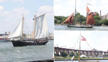 Breathtaking parade of ships sail NYC's East River in sneak peek of historic July 4th flotilla