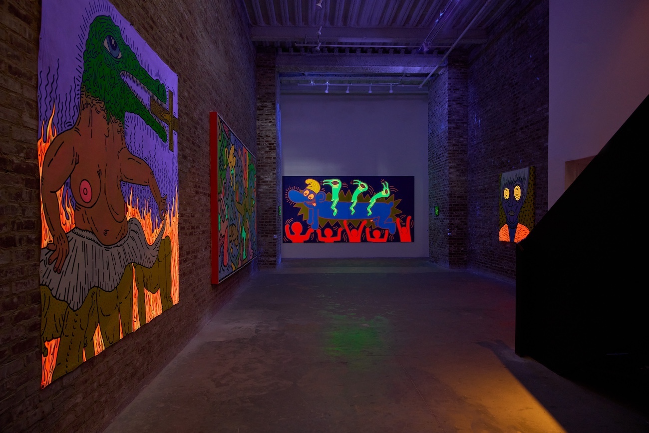 Installation photo for Keith Haring - A World in Motion 