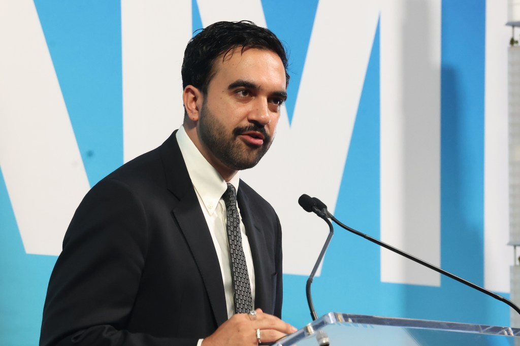 Mayor Zohran Mamdani speaking at an event.