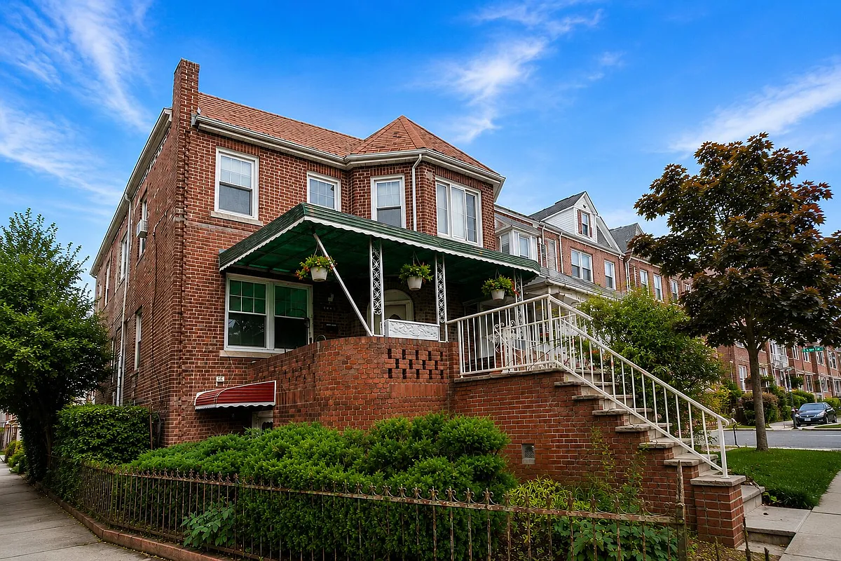 brick house on a corner
