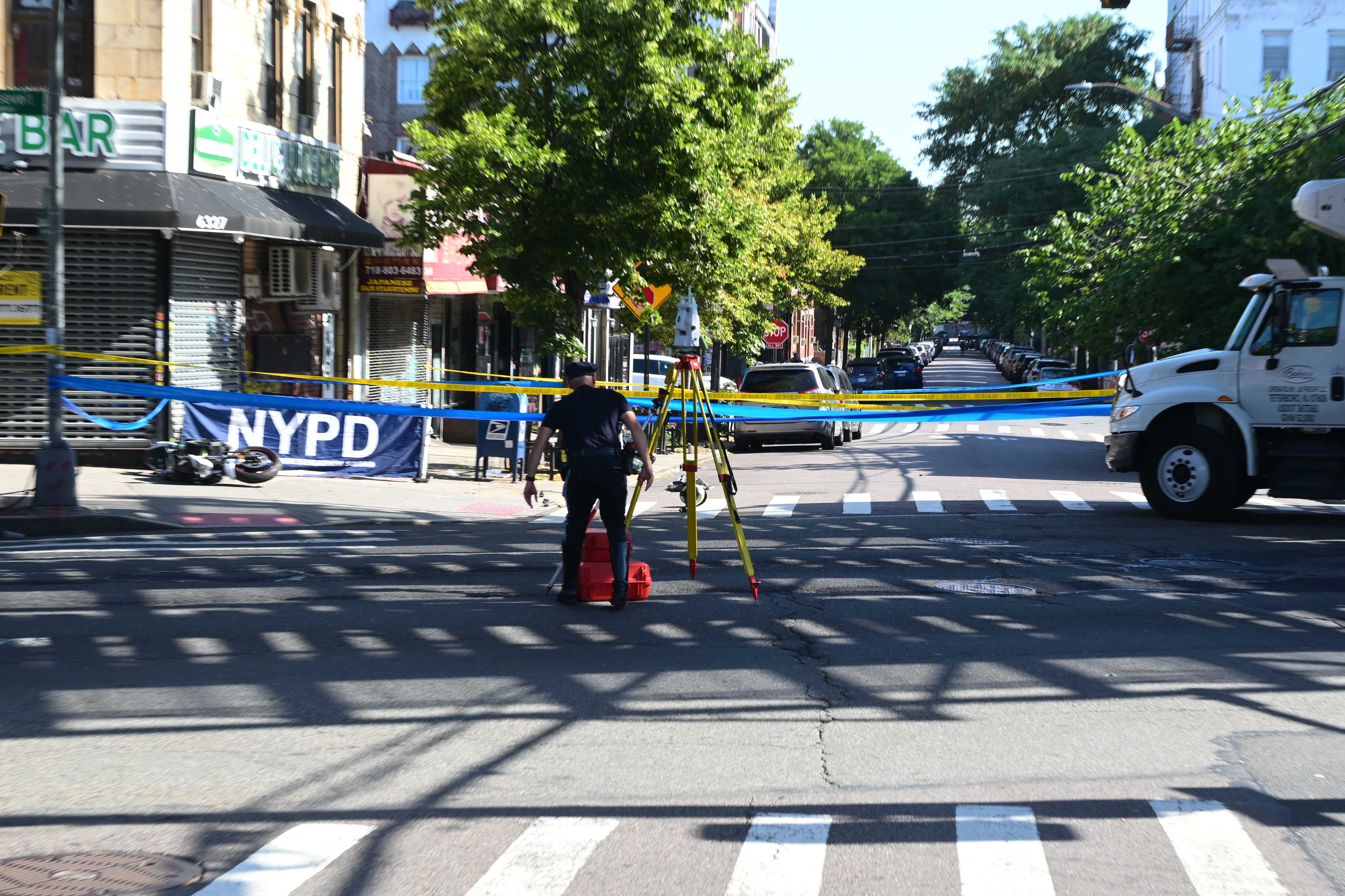 The 57-year-old box truck driver remained at the scene. There have been no arrests and the investigation remaining ongoing. 