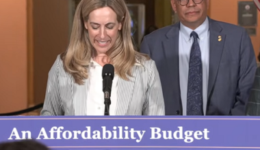 Governor Sherrill Does Budget Endzone Dance, Addresses Jersey City Supplemental, Signs Budget